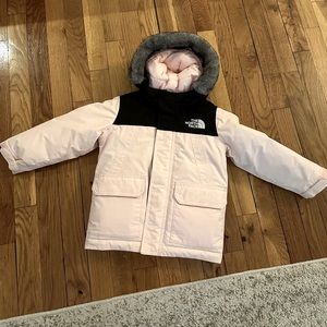 Toddler Girl’s 3T North Face pink winter coat